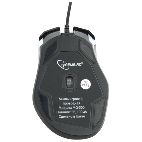 Мышь проводная игровая оптическая USB Gembird MG-500 фото 4